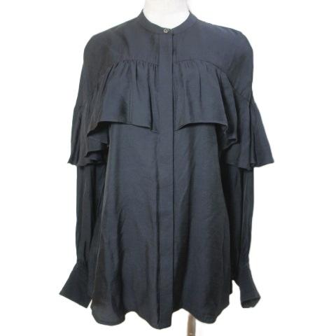 デザインワークス DESIGNWORKS ビンテージツイルラッフルブラウス シャツ 3547-02-...