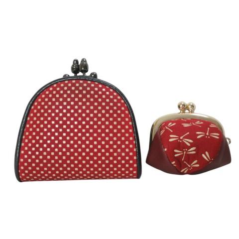 印傳屋 INDEN‐YA INDENYA コインケース 2点セット 小銭入れ 財布 がま口 総柄 ト...