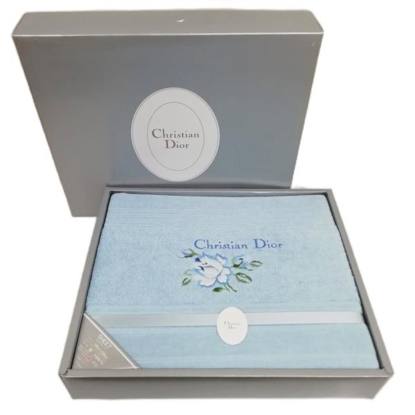 クリスチャンディオール Christian Dior タオルシーツ 140cm×240cm 綿100...