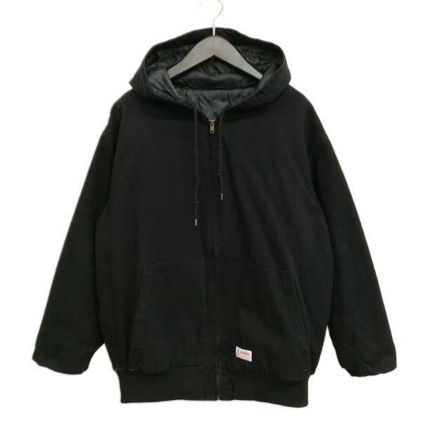 JAVA ジャバ キャンバス フード ジャケット ワークジャケット 中綿 M ブラック メンズ
