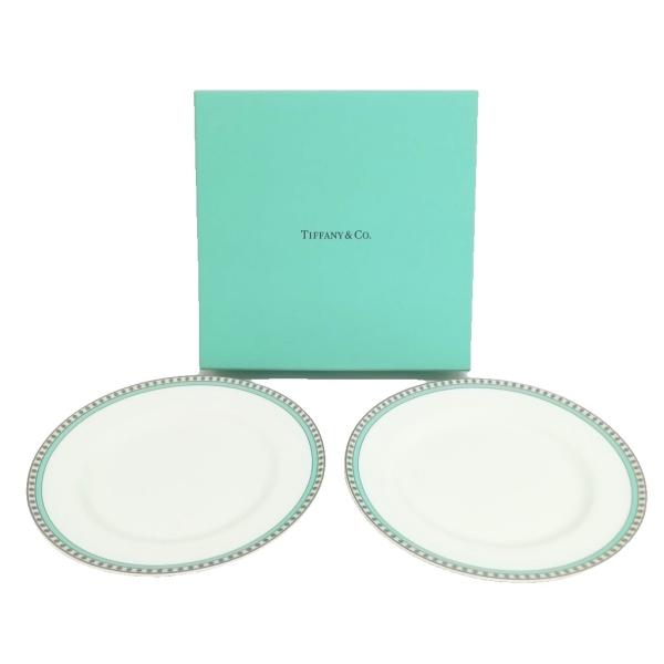 ティファニー TIFFANY &amp; CO. 3634 1963 プラチナブルーバンド デザート プレー...