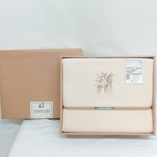 カーサフィオーレ CASAFIORE ボアシーツ アクリル100％ 140×240cm フラワー刺?...