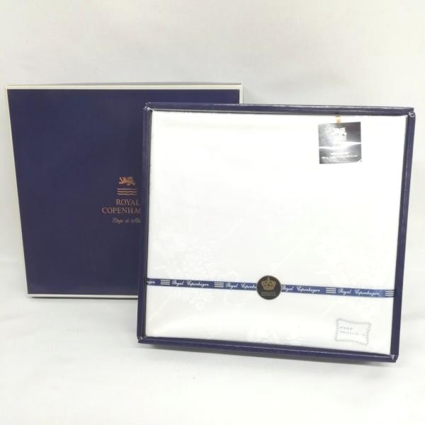 ロイヤルコペンハーゲン ROYAL COPENHAGEN フラットシーツ ダマスク 綿100％ 14...