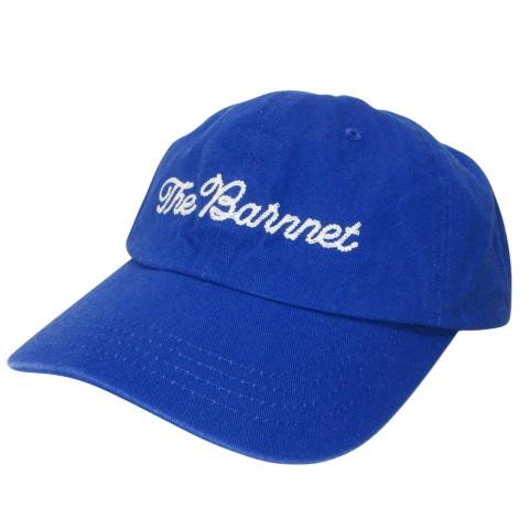 ザ バーネットTHE BARNNET 美品 チェーンステッチロゴボールキャップ 帽子 青 ブルー /...