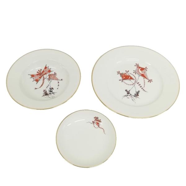 Richard Ginori リチャード ジノリ カイト トレイ 皿 大皿 中皿 小皿 3枚セット