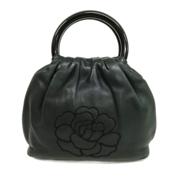 シャネル CHANEL ヴィンテージ camellia カメリア ミニ ハンドバッグ トートバッグ ...