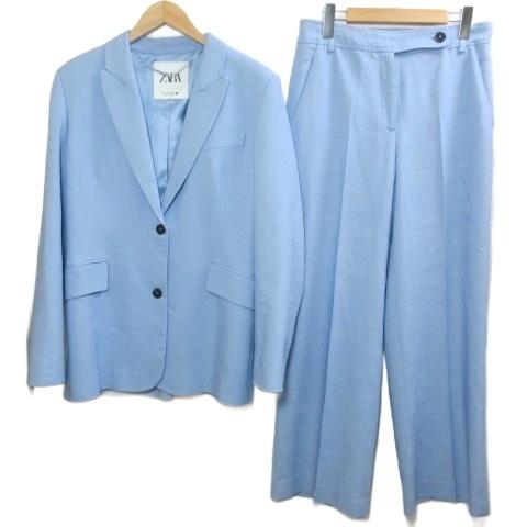 ザラ ZARA セットアップ スーツ テーラードジャケット シングル パンツ スラックス S 165...