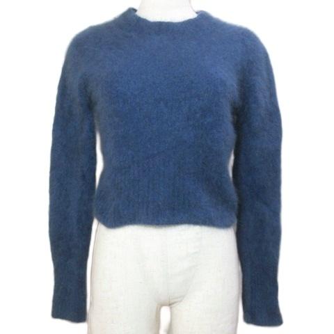 アメリヴィンテージ  ニット セーター 長袖 ショート丈 バックリボン プルオーバー ウール 厚手 ...