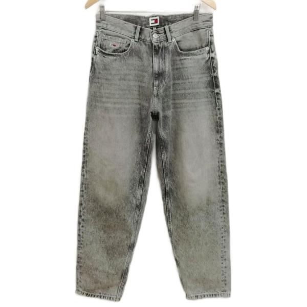 トミー TOMMY JEANS ワイドテーパード バギー デニム パンツ ジーンズ ダメージ加工 2...