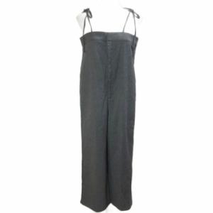 リエディ Re:EDIT 美品 24AW ウールタッチリボンサロペット オーバーオール パンツ グレー EL231010-PT /X