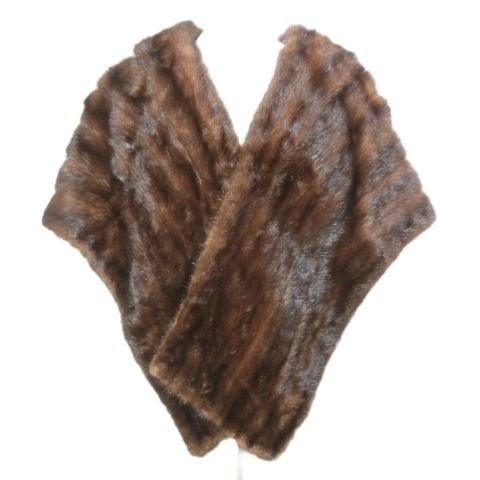ミンクショール ケープ 毛皮 リアルファー 和装小物 ブラウン系 /X レディース