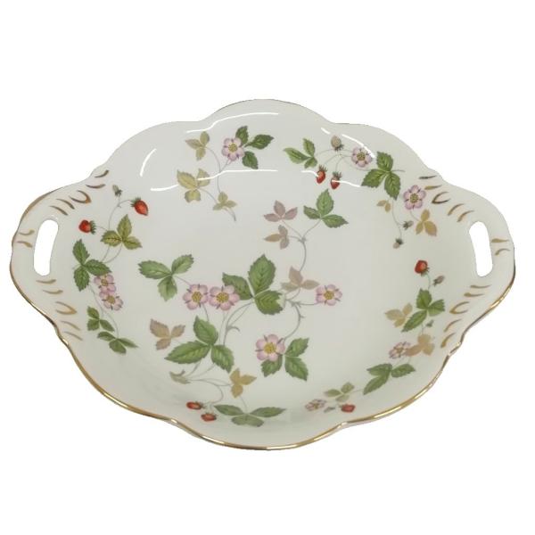 ウェッジウッド WEDGWOOD ワイルドストロベリー ウィンザートレイ プレート オーバル皿 黒壺
