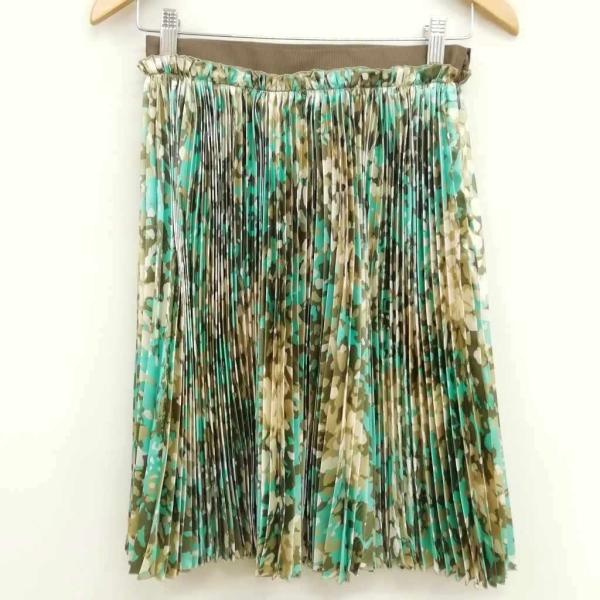 ステラマッカートニー STELLA McCARTNEY プリーツ スカート カモフラージュ柄 38 ...