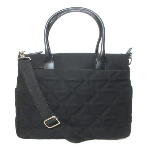 マリクレール MARIE CLAIRE 2way トートバッグ ショルダーバッグ キャンバス 鞄 黒...