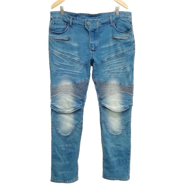 MOTOPANTS モトパンツ ライディングパンツ デニム プロテクター付 ブルー メンズ