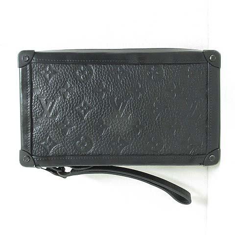 ルイヴィトン LOUIS VUITTON 良品 ソフトトランク クラッチ トリヨン レザー M689...