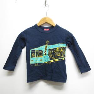 オジコ OJICO 長袖 Tシャツ 4A ネイビー 子供服 ベビー服 電車 動物 プリント キッズ｜vectorpremium