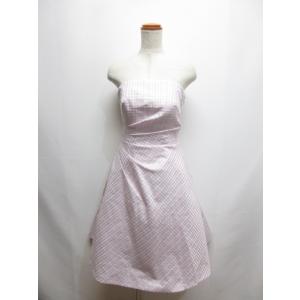 エメ AIMER ベアトップ ワンピース ドレス 9 ピンク レースアップ チュールパニエ 内側ゴム...