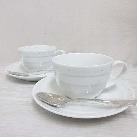 コムサデモード COMME CA DU MODE ノリタケ カップ＆ソーサー&amp;スプーン ペア セット...