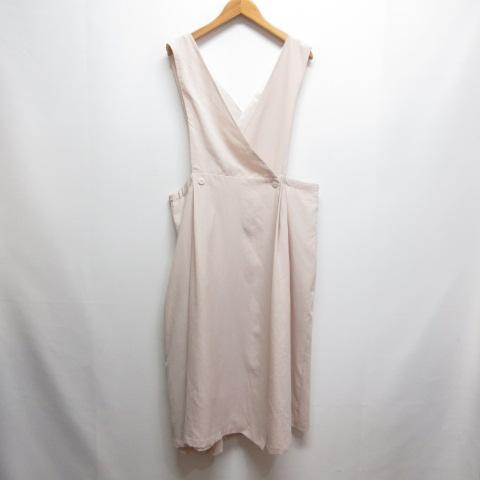 エンジェリーベ ANGELIEBE マタニティ ワンピース ジャンパースカート M-L ピンク ウエ...