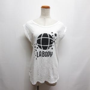 エルエーボディ LA BODY スポーツウェア 半袖 Tシャツ S 白 ホワイト フィットネス トレーニング ダンス エクササイズ レディース