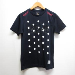 スボルメ SVOLME 美品 フットサル サッカー 半袖 Tシャツ XS ネイビー ドット柄 スポーツウェア メンズ