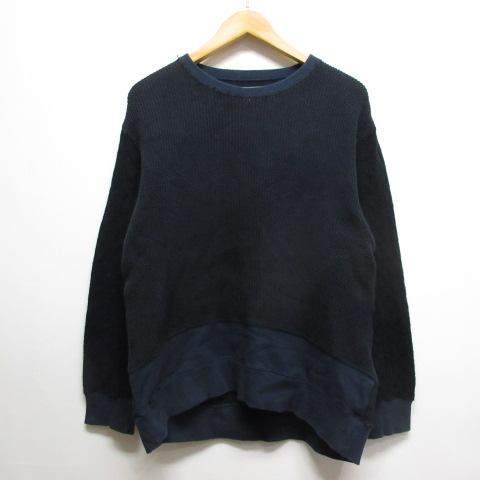 エディフィス EDIFICE × エーフォーラブス A.FOUR LABS 切替え スウェット ニッ...