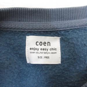 コーエン coen 裏起毛 クルーネック スウ...の詳細画像2