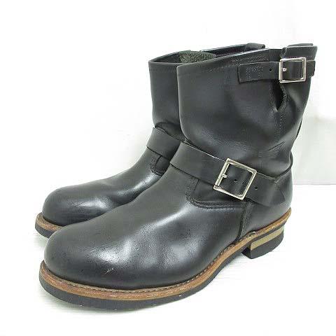 レッドウィング REDWING 2976 ショート エンジニア ブーツ レザー 11D 29cm ブ...