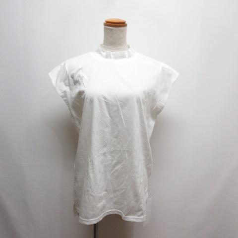 未使用品 マーマーマー MARMARMAR フレンチスリーブ Tシャツ カットソー オフホワイト ボ...