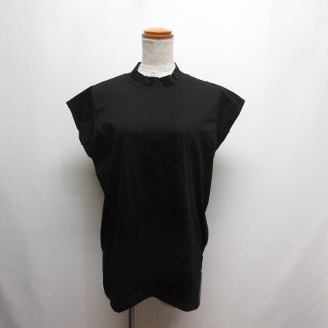 未使用品 マーマーマー MARMARMAR フレンチスリーブ Tシャツ カットソー 黒 ブラック ボ...