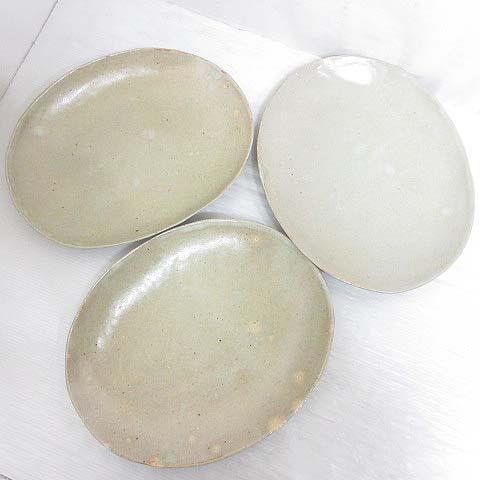 未使用品 ヨーガンレール JURGEN LEHL 楕円皿 大皿 3枚セット プレート 食器 約30c...