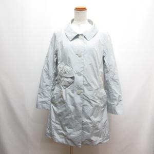 ハナエモリ HANAE MORI ALMA EN ROSE スプリング コート 38 ライトブルー 日本製 レディース