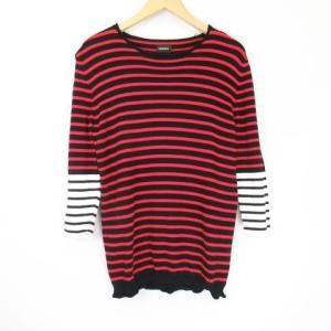 赤黒 ボーダー ニットの商品一覧 通販 Yahoo ショッピング