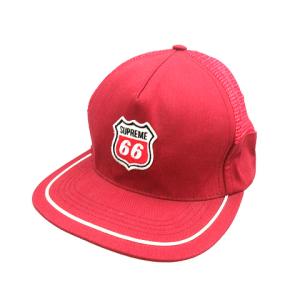 シュプリーム SUPREME ★AA☆ 12SS 66 5-Panel Cap ロクロク 5パネル サイド メッシュ キャップ 帽子  赤 レッド系｜vectorpremium