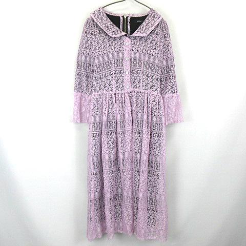 ミルク MILK メレンゲ doll dress 10204127 レース ワンピース ドレス ピン...