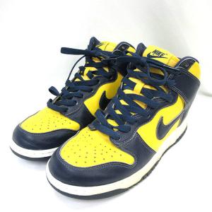 ナイキ NIKE Dunk High Michigan CZ8149-700 US7.5 25.5cm ダンク ハイ ミシガン スニーカー 靴 黄色 紺 メンズ｜vectorpremium