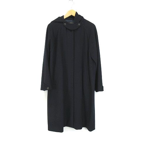 ハンズ オブ クリエイション Hands of creation カシミヤ混 フード付 コート 紺 ...