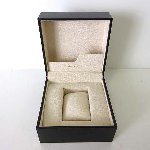 ブルガリ BVLGARI 時計用ケース ハードケース 保存箱 保管箱 レザー ロゴ 刻印 黒 ブラッ...