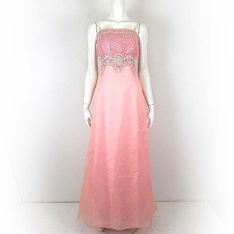 ドレス ロングドレス パーティードレス カラードレス ステージ 演奏会 総レース スパンコール装飾 ...