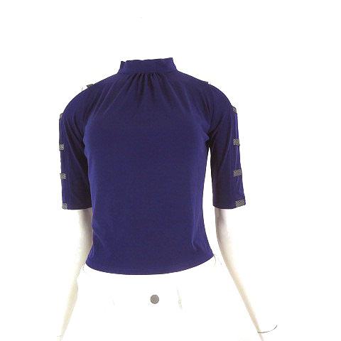 Sekine セキネ 日本製 社交ダンス 衣装 コスチューム トップス カットソー ハイネック ギャ...