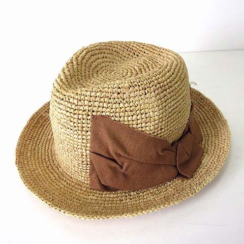 CONTROL FREAK コントロールフリーク ラフィアハット 麦わら帽子 ハット ぼうし リネン...