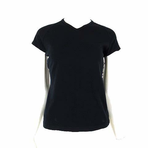 バーバリー BURBERRY カットソー Tシャツ Vネック ストレッチ 半袖 ホース ロゴ 刺繍 ...