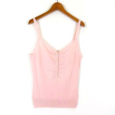 クランデュイユ KLEIN DOEIL キャミソール サマーニット ハーフボタン パール 装飾ボタン...