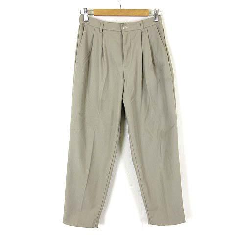 INTER FACTORY インターファクトリー パンツ タック ワイド テーパードパンツ センター...