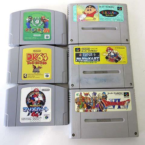 ジャンク スーパーファミコン ニンテンドー64 ソフト 6個 セット 任天堂 マリオカート ドンキー...