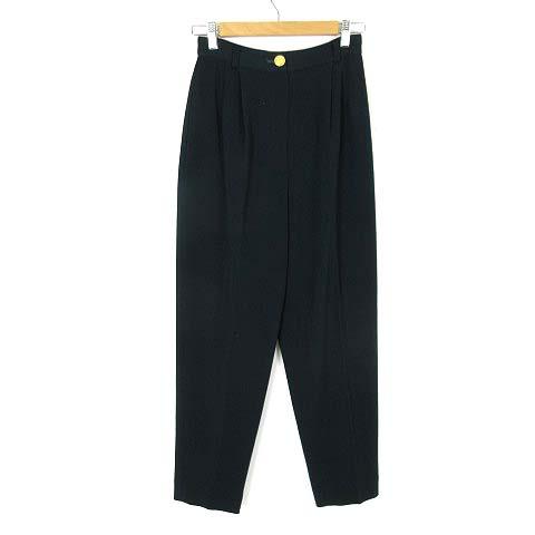 コルディア CORDIER パンツ タック テーパードパンツ ウール ハイウエスト 装飾ボタン セン...