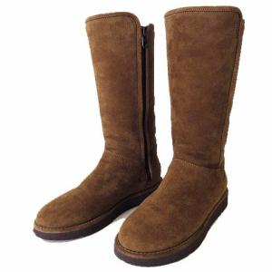 アグ UGG ブーツ ムートンブーツ ロング アブリー ABREE サイドジップ US 6 キャメルブラウン 茶色 23.0cm 靴 シューズ レディース