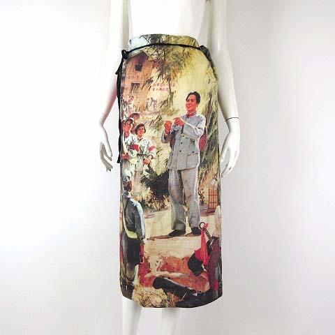 アニエスベー agnes b. 希少 ヴィンテージ フランス製 スカート ラップスカート ロング ウ...