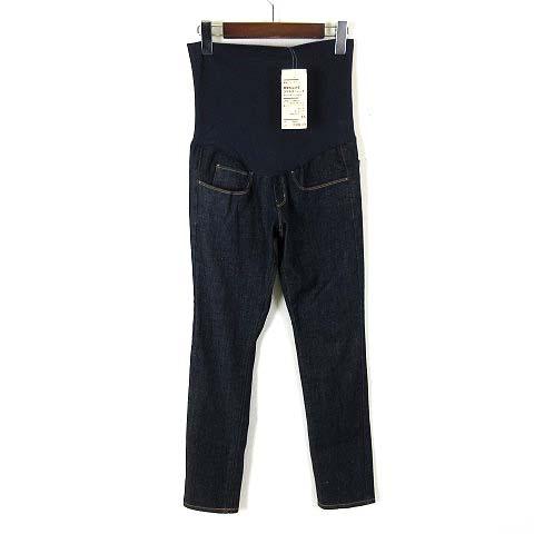 未使用品 無印良品 良品計画 デニムパンツ ジーンズ 産後もはける スリム ストレート ストレッチ ...